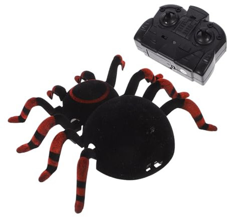 BESTonZON Ferngesteuertes Wandkletterspielzeug Realistische Spinne Mit Infrarotsteuerung Simulation Für Gruselige Streichidee Für Halloween Und Partys Schwarz