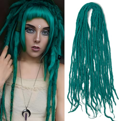 Shinon Dreadlocks Extension 22 Zoll Double Ended Dreadlocks Extensions Dreads Zum Einflechten 15 Stränge BD Handmade Wool Hip-Hop Reggae Braid In Dreads Dreadlock Extensions For Women