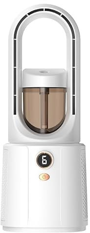 YSFF Ventilatore nebulizzatore portatile e mini condizionatore d'aria. Flusso d'aria avanzato, 6 velocità, silenzioso (white)