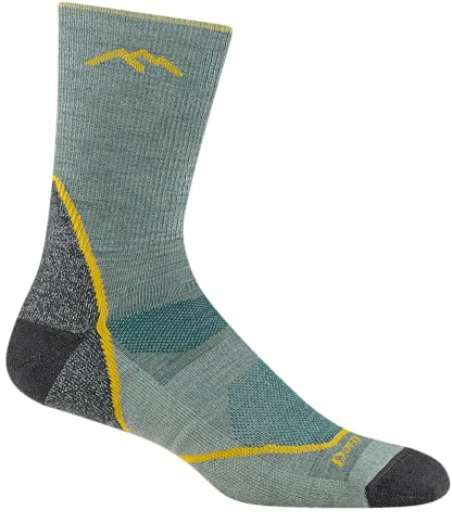 Darn Tough Men's Light Hiker Micro Crew Lightweight with Cushion Sock (Style 1972), Seafoam, X-Large
