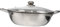 COLLBATH Marmite Électrique Marmite Électrique À Induction Batterie De Cuisine En Acier Inoxydable Marmite À Frire Couvercle De Casserole 32 Cm
