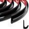 RV Regenrinnen 5 Meters Regenrinne Wohnmobil Gummi Tropfleiste, PVC Regenstreifen, J förmige, Selbstabdichtendes Klebeband für Fahrzeuge, Boote - Schwarz