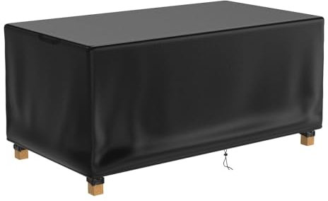 ZUROJ 343x70x95cm Gartenmöbel Abdeckung Wasserdicht Schutzhülle für Gartentisch aus 420D Oxford Polyester Winterfest - Plane Abdeckplane