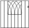 ABBEY Modern Metal Garden Gate Galvanised Wrought Iron Style Pedestrian Gate (914mm GAP x 812mm High ABZP32)