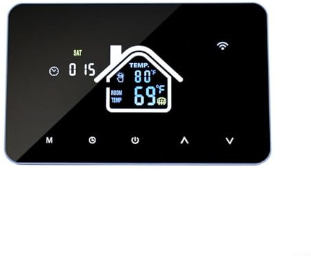 HEBEOT Programmable Smart Thermostat WIFI Smart Thermostat Touchscreen Wifi Thermostat For Home, Office, Shopping Mall, Hotel 132 * 84 * 45mm(3A)