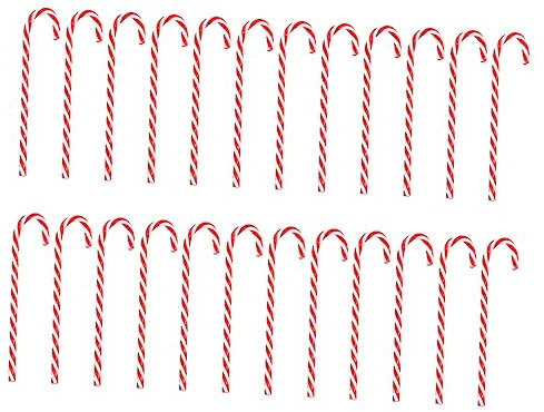 Zerodeko Weihnachtsbaum Zuckerstangen Ornament Hängend Deko Für Weihnachtsbaum Party Und Festlichkeiten Christbaum Schmuckset