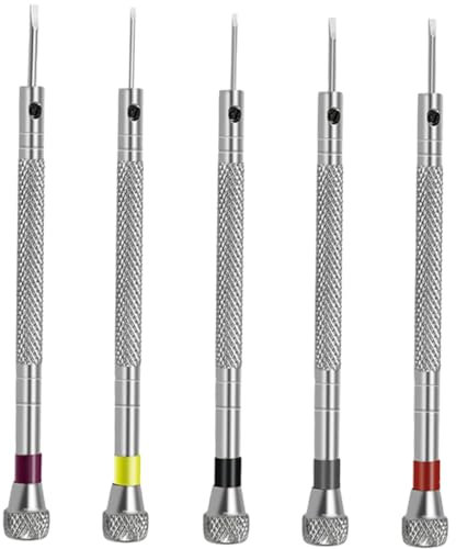 HOMOCONO 5stücke Mikroschraubendreher Stücken Juwelier-schraubendreher Für Uhrenreparatur Winzige Schraubendreher Aus Metall Kompakt Und Tragbar Für Brillen Und Mobiltelefone