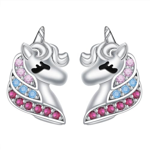 BerriBling Ohrstecker Damen 925 Sterling Silber mit Tiermotiv Ohrringe Mädchen | Hypoallergene | für Frauen Tierliebhaber Schmuck Geschenk