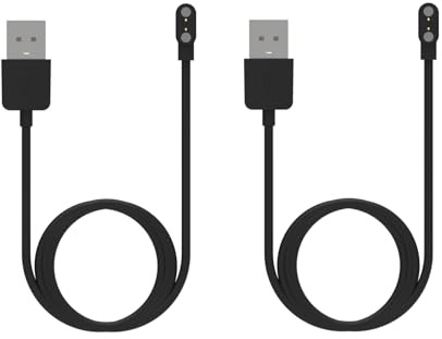 NineXuan 2 Pack Charger Compatible for WMK,aeac,Quican,Enamor,Veryfit,Tensky ID208 Plus 1.8 Charging Cable， USB Replacement Charging Cable Charging Station for ID208 Plus Smartwatch Accessories