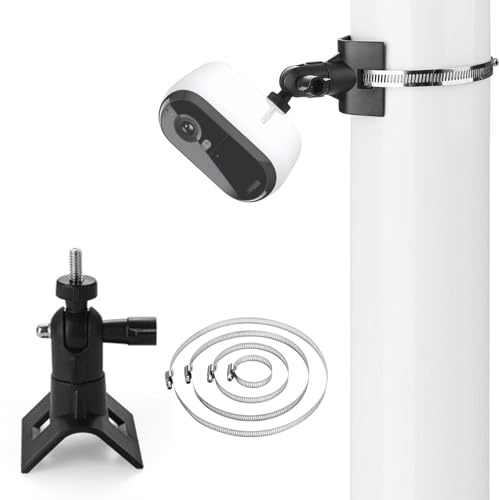 LYCXAMES Universelle Kamera Halterung für Eufycam 1/2/2C/2C Pro/3/3C/E, Outdoor Kameras Wandhalterung 360° Verstellbare für 1/4 Schraubenloch Kamera, Pole Montagehalterung für Arlo/Wyze/Eufycam