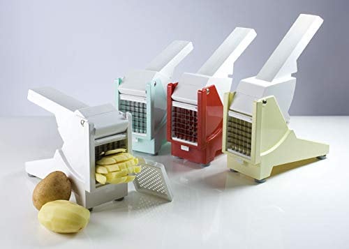 La termoplastica tagliapatate valentini in abs e acciaio inox colore bianco