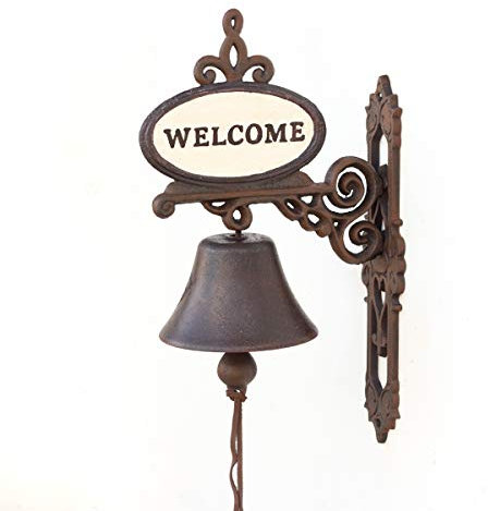 Antikas - Glocke - Nostalgie Haustürglocke - Vintage Türglocke - antik wirkender Türgong - Wandglocke