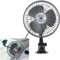 Ungfu Mall 7 Inch Vehicle Fan With Adjustable Suction Cup - 12V Mini Auto Cooling Air Circulator for Summer