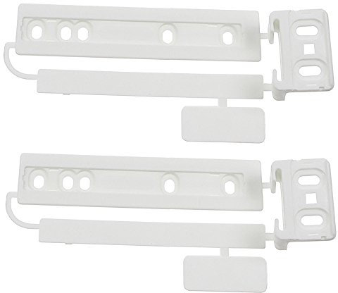 2 X Compatible Zanussi Integrated Fridge & Freezer Door Mounting Bracket Fixing Slide