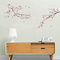 ufengke Wandtattoos Blumen Pfirsichblüte Wandsticker Wandaufkleber Baum AST Wanddeko für kinderzimmer Mädchen Wohnzimmer