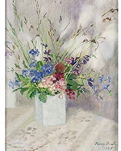 Fanny Brate Flowers in Vase Bouquet Painting Art Print Canvas Premium Wall Decor Poster Mural Fleurs La Peinture Mur Déco Affiche