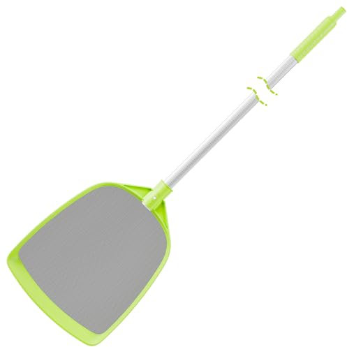 Sepetrel Épuisette de Piscine avec Poteau de 61 à 142 cm, Filet de Taille Moyenne pour Nettoyage de Piscine, étang, Spa, Jacuzzi