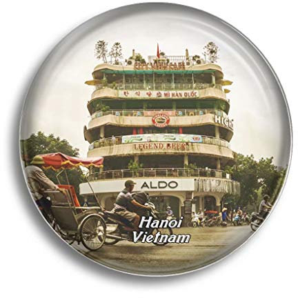 Fridge Magnet Vietnam Hanoi Glass Magnets for Refrigerator Souvenirs Cute Crystal Magnet Decor for Whiteboard Office Home Gift