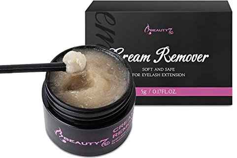 Remover Ciglia Extension, Crema Rimozione Ciglia per Ciglia Finte Extension Colore Beige 5g Eyelash Glue Remover Beauty7