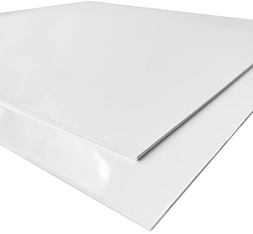 Panneau Plastique PVC 1,5 mm. Plaque P.V.C Blanc. Plaque PVC Plastique Blanc. Matière PVC rigide à la découpe - 20 x 30 cm (200 x 300 mm) -
