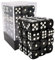 Bescon 12mm 6 Sided Dice 36 in Brick Box, 12mm Six Sided Die (36) Block of Dice, Marble Black