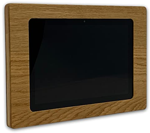 Design Wandhalterung geeignet für Fire HD 10 (11.Gen|2021) - hochwertige Tablethalterung - edle Smarthome Holzhalterung - Tablet Halterung aus Eiche - Handgefertigt in Österreich