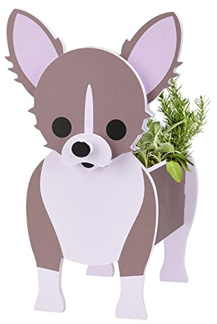 LIBOOI Niedliche Hunde-Übertopf Töpfe, Hund Sukkulenten Pflanzgefäß, Pflanzen Aufbewahrungsbehälter Pflanztöpfe, 3D Tierform Blumentopf, Gartenarbeit Töpfe für Indoor/Outdoor Garten