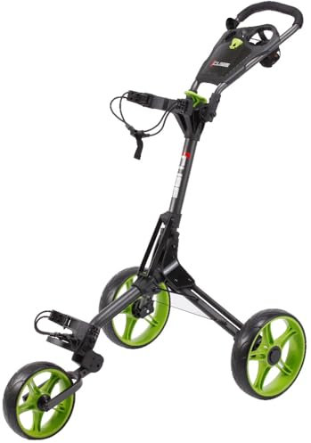 Cube 3.0 3 Wheeled Golf Trolley Charcoal/Lime