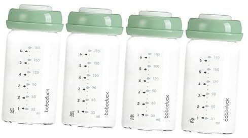 Toyvian 4 Pièces Biberon De Stockage De Lait Bouteilles De Stockage De Lait Un Verre De Bébé Lait Maternel Mangeoire