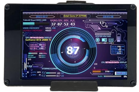 Annadue 3.5inch IPS CPU Hardware Temperature Monitor External Expansion Display for PC with AIDA64 Data Monitor, DIY Theme, Multi System Support