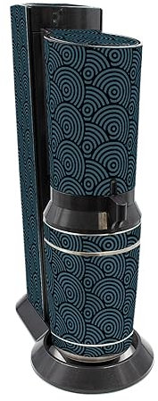 Finest Folia Deko Schutz Aufkleber kompatibel mit SodaStream Wassersprudler Crystal Design Sticker Set 8-teilig Klebefolie wasserfest selbstklebend (Crystal 3.0 (RX050), 14 Kreise)