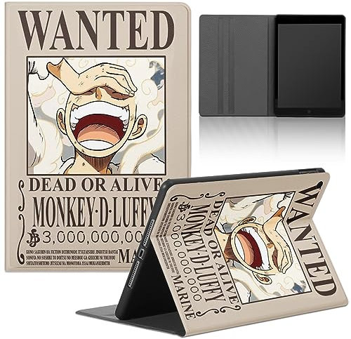Tablet Hülle für Apple iPad Air (2020) (5th)/Air 4/Air 5 (2022) 10.9'', Anime One Piece Luffy Zoro Gear 5 Nika Junge Schutzhülle, Cover PU Leder Flip Verstellbar Ständer Tablet Folio