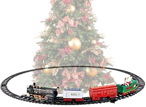 Weihnachtsbaumzug-Set – Wandbehang für Weihnachtsdekoration, Eisenbahnwagons | Zugspielzeug zum Aufhängen für Weihnachtszug, Dorfzug