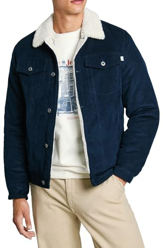 Pepe Jeans Herren Thris Baby Jacke, Blau (Dulwich Blue), L