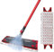 Vileda 1-2 Power Spray Mop & Extra Head Effortless Floor Cleaning with Microfiber Technology Suitable for All Hard Floor Types Includes Refillable Reservoir for Customized Cleaning Solutions - Red