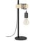 EGLO Tischlampe Townshend, Vintage Tischleuchte im Industrial Design, Retro Lampe, Nachttischlampe aus Stahl und Holz, Farbe Schwarz, braun, FSC zertifiziert, Fassung E27, inkl. Schalter