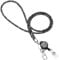 Soleebee Kartenhalter Trageband, Bling Strass Schlüsselband Lanyard mit Schlüsselring Kristall Halsband Damenkette Halskette Kit für Schlüsselanhänger ID-Kartenhalter (Dunkelgrau mit Ausweis JoJo)