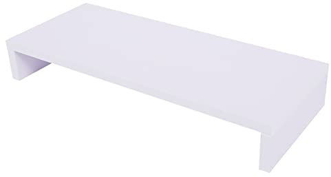 lyrlody Holzständer für Monitor, PC-Bildschirmhöhe Erhöhen, Platz Sparen und Schreibtisch Organisieren, Multifunktions-Universalständer für PC, Notebook und Fernseher, Drei Farboptionen