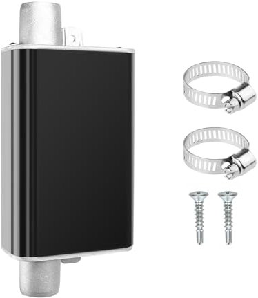Aluminiumlegierung Auspuff Schalldämpfer 22mm, Heizung Auspuff Schalldämpfer Klemmenhalterung Auspuff Schalldämpfe, Standheizung Diesel Schalldämpfer für Dieselheizung Auspuffrohr(kleine Größe)