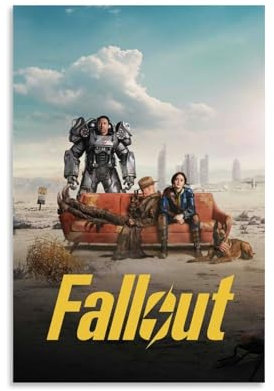 LISHDUNS Fallout TV-Serie-Poster, Schlafzimmer, Wohnzimmer, Wanddekoration, Poster, Ästhetik, Art-Deco, 30 x 45 cm, ungerahmter Stil