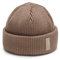 TUOHIMÄKI Fisherman Beanie Beige Herren Damen - 100% Merinowolle Winter - Docker Mütze Merino Wool - Trawler Beanie Made in Finland - Unisex Seemannsmütze