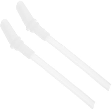 MUCKLILY 2 Set Di Cannucce Per Tazze D'Acqua Cannucce Di Ricambio Per Borraccia Per Cannuccia In Gel Di Silice Trasparente