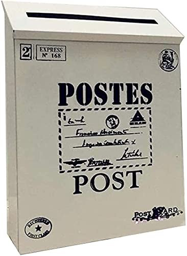 Generisch Briefkästen Wandmontierter Briefkasten Paketkasten Sicherheitsschließfach Wandbehang Kreativer Posteingangsbriefkasten für Zuhause 22X6x30cm Briefkasten Paketkasten Briefkasten 1020 (Farbe: