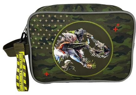 CyP Brands - Jurassic World, Trousse de Toilette, Vert, Produit Officiel