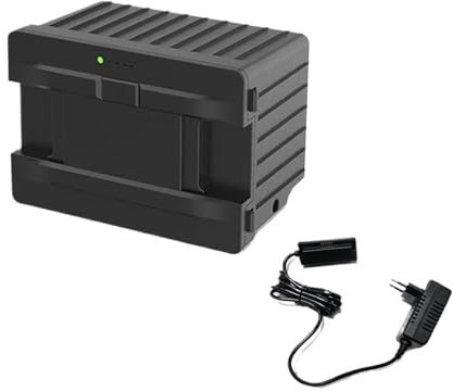 FGJDERYH 15600mAh Portable Car Fridge Battery. Compatible With Alpicool TA/TAW/TS/TW/TWW/P8/CX, Removable Lithium Power For 12V/24V DC/AC Compressor Refrigerators Battery(US-Battery Charger)