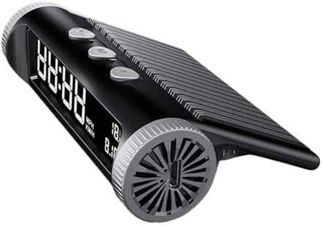 Panneaux D'instruments De Voiture Compteur De Vitesse GPS HUD À Énergie Solaire Sans Fil, Affichage Numérique, KMH MPH, Horloge Électronique For Accessoires De Voiture