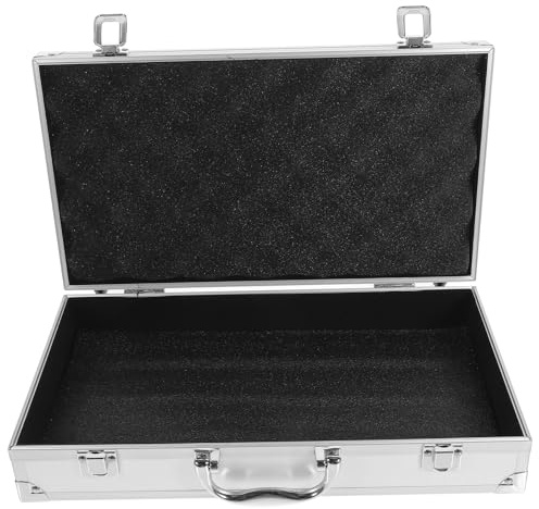 VILLCASE Boîte à Outils en Aluminium Rigide Serrure Coulissante et Poignée pour Usage Multifonctionnel en Camping et Bureau