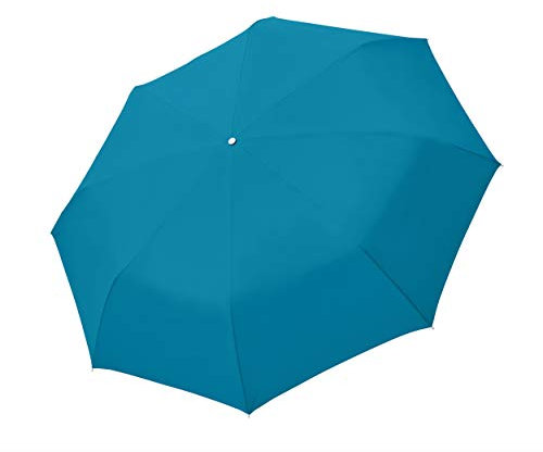 doppler Taschenschirm Fiber Golf Trekking – Super leicht – Mit Umhängeschlaufe – Aqua