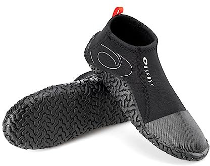Osprey Unisex Erwachsene 3 mm Neoprene Aqua Reef Neoprenanzug Schuhe, Schwarz, UK 8 / EU 42