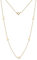 MIORE Kette Damen Halskette mit 5 Herzen Gelbgold 18 Karat 750 Echtgold, Länge 42 cm- Schmuckschachtel- Made in Italy